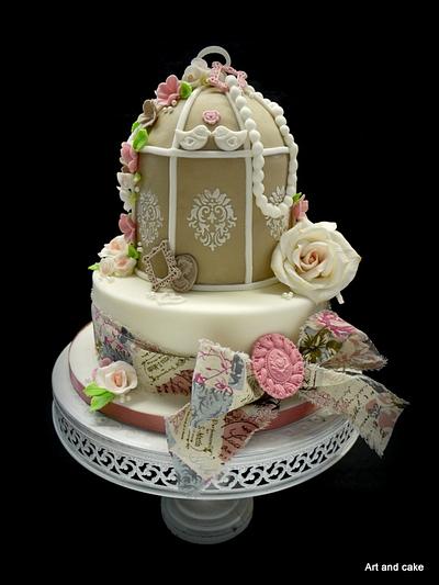 Vintage wedding cake - Cake by marja