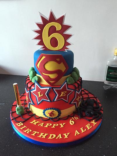 Superheros cake - Cake by Donnajanecakes 