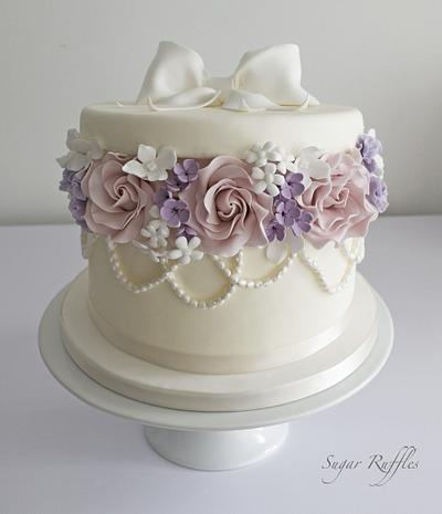 Box of flowers cake  - Cake by Sugar Ruffles