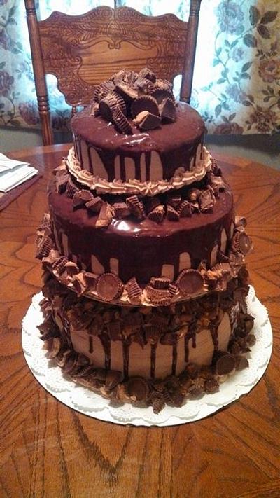 Reese's Peanut Butter  Cake - Cake by Teresa Coppernoll