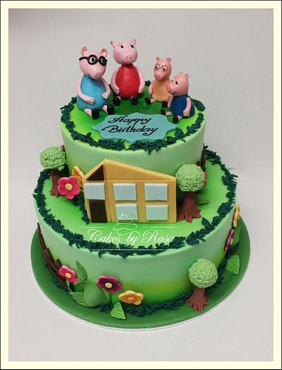 Pepa pig birthday cake - Cake by Cakes by Rasa