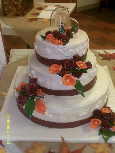 Fall Wedding Cake - Cake by Laura 