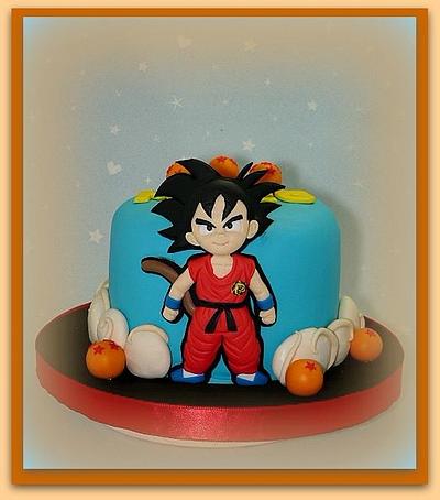 Goku kid cake - Cake by Silvia Caeiro Cakes