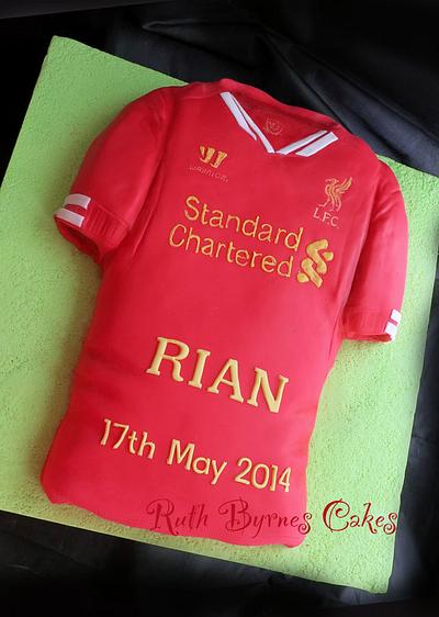 Liverpool Jersey cake - Cake by Ruth Byrnes