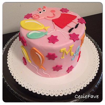 Peppa Pig cake - Cake by CecieFave by Cecilia Favero