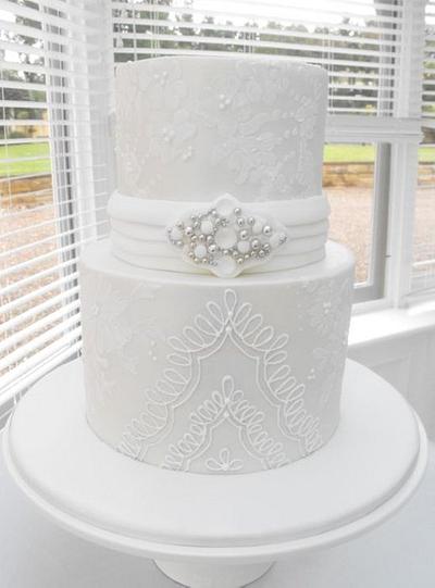 Lace Wedding Cake - Cake by Esther Scott