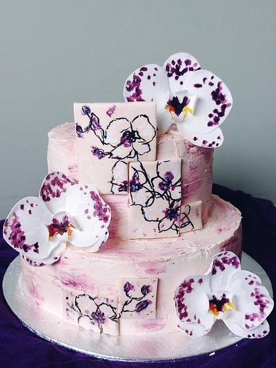Orchids cake - Cake by The Curious Patissier