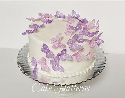 Butterfly Wedding Cake - Cake by Donna Tokazowski- Cake Hatteras, Martinsburg WV