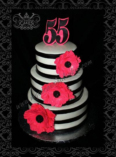 55th Anniversary Cake - Cake by Occasional Cakes