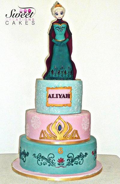 Frozen Elsa coronation cake - Cake by Sweet Creations Cakes