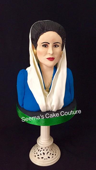 Benazir Bhutto - Spectacular Pakistan An International Sugar Art Collaboration  - Cake by Seema Tyagi