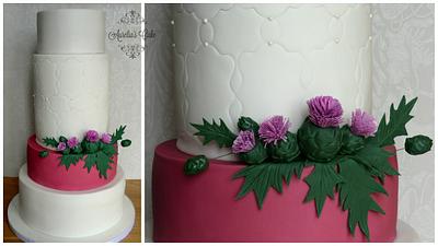 Wedding cake - Thistle - Cake by Aurelia's Cake