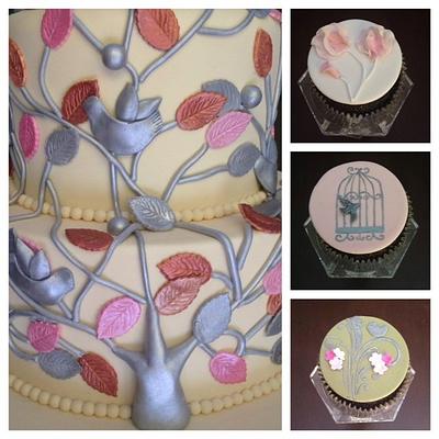 Confirmation cake & cupcakes! - Cake by Monika Moreno