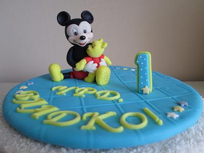 Mickey Mouse Cake Topper - Cake by sansil (Silviya Mihailova)