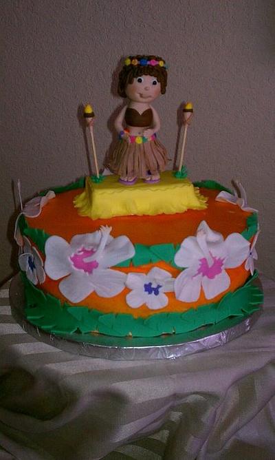 Hawaiian Girl - Cake by Gleibis