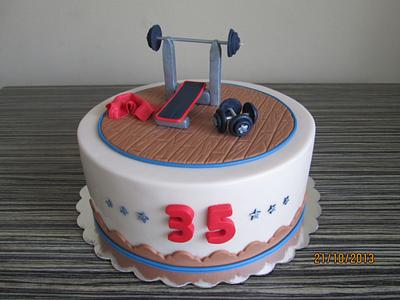 Gym Cake - Cake by sansil (Silviya Mihailova)