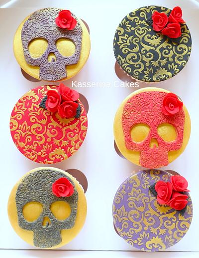 Damask Skulls Cupcakes - Cake by Kasserina Cakes