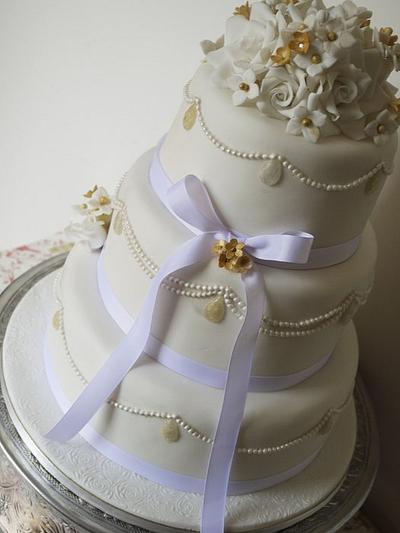 Claire Wedding Cake - Cake by Scrummy Mummy's Cakes