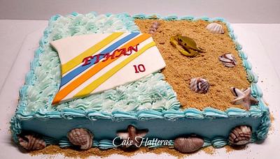Beach Birthday - Cake by Donna Tokazowski- Cake Hatteras, Martinsburg WV