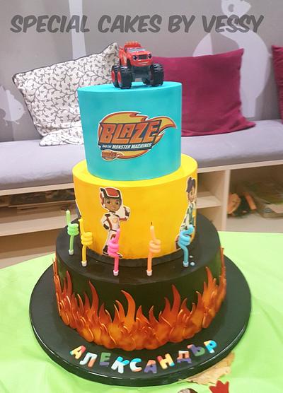 Blaze and the monster machine cake - Cake by Vesi