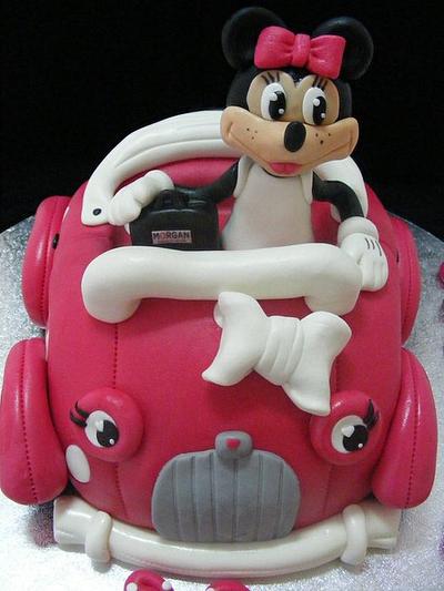 Minnie and her car  - Cake by Margarida Matilde