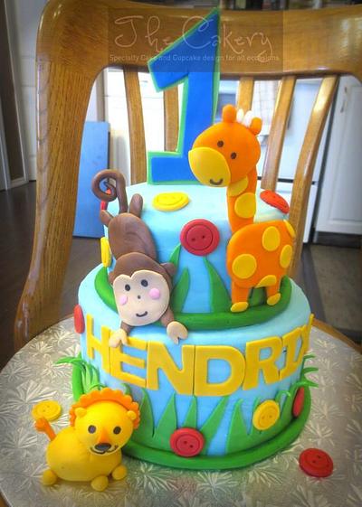 Jungle Animals cake - Cake by The Cakery 