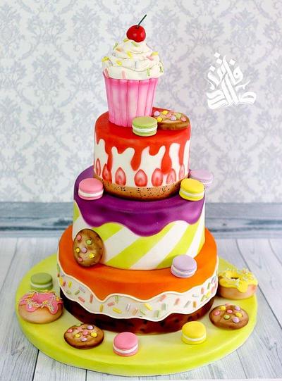 Sweet treats cake  - Cake by Faten_salah