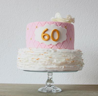 60's ruffle - Cake by Tatiana Diaz - Posh Tea Time