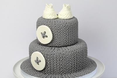 Knitted baby cake - Cake by Cakes For Show