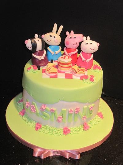 peppa's picnic  - Cake by d and k creative cakes