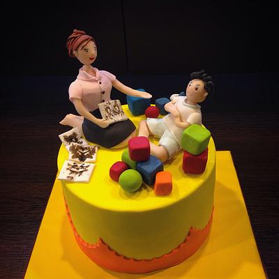 Birthday cake for a child psyhcologist - Cake by Cake Lounge 