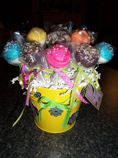 Spring cake pops - Cake by Monica@eat*crave*love~baking co.