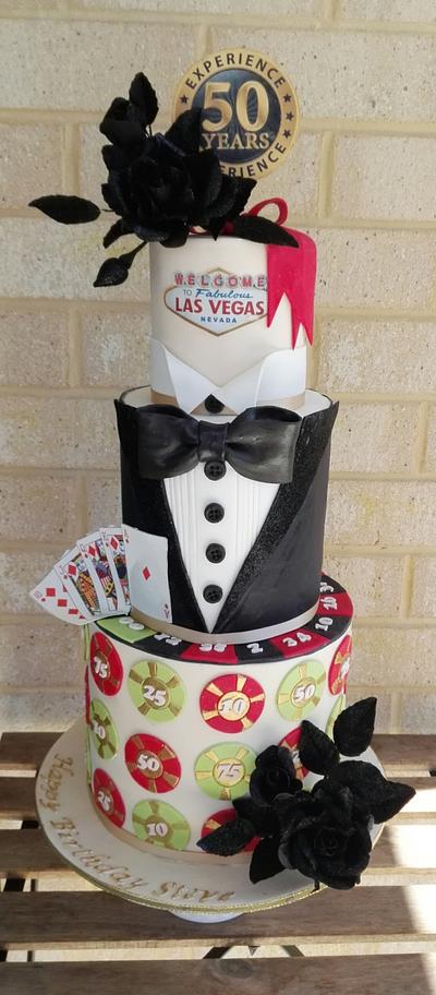 Casino glam with a sparkle... - Cake by Bistra Dean 