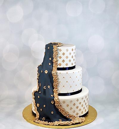 Dupatta wedding cake  - Cake by soods