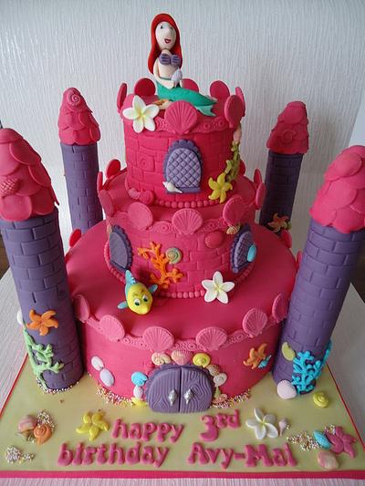 Under the Sea Princess Castle - Cake by Lauren Cheetham