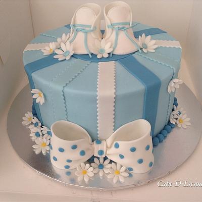 Baby Boy Shower Cake - Cake by Sweet Lakes Cakes