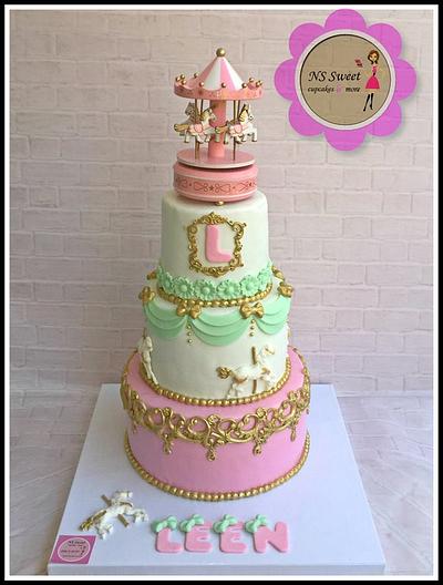 carousel cake  - Cake by NS Sweet