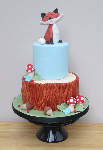 Woodland Theme - The Jolly Fox - Cake by The Buttercream Pantry