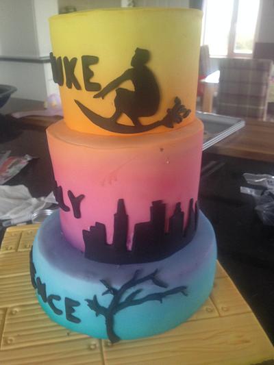 Airbrushed Silhouette Cake - Cake by Ciara McKenna