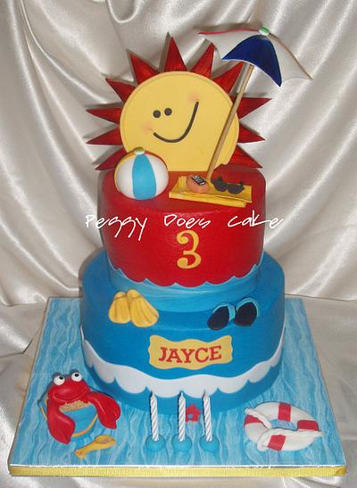 Jayce's Splish Splash Cake - Cake by Peggy Does Cake