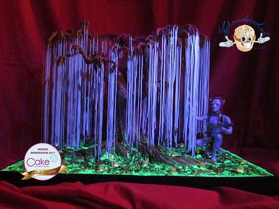 Avatar Tree of Speeking Souls - Glows in Blacklight - CI Birmingham Gold 2017 - Cake by Michaela Wolf  Zuckerschneckerls Tortendeko und WECS.eU Lebensmitteldruck