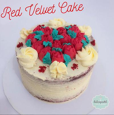 Torta Red Velvet Amor - Cake by Dulcepastel.com