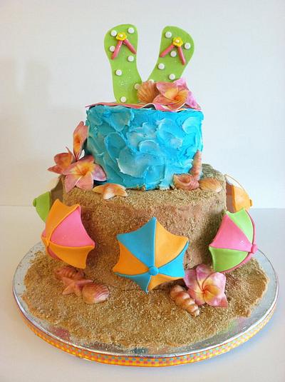 Beach Theme Cake! - Cake by Jacque McLean - Major Cakes