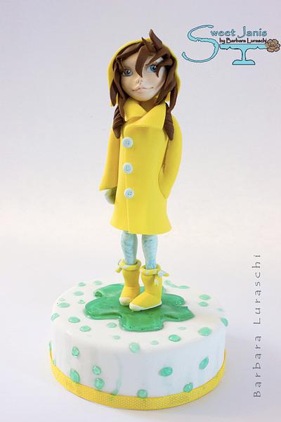 Girl in the rain - Cake by Sweet Janis
