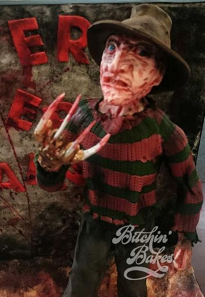 A taste of 80's cinema - A Nightmare on Elm Street - Cake by Sharon Fitzgerald @ Bitchin' Bakes
