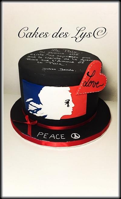 Peace and Love - Cake by LeilaLys