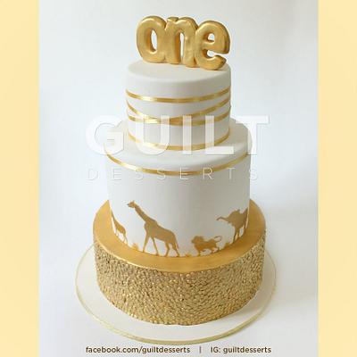 Gold Safari - Cake by Guilt Desserts