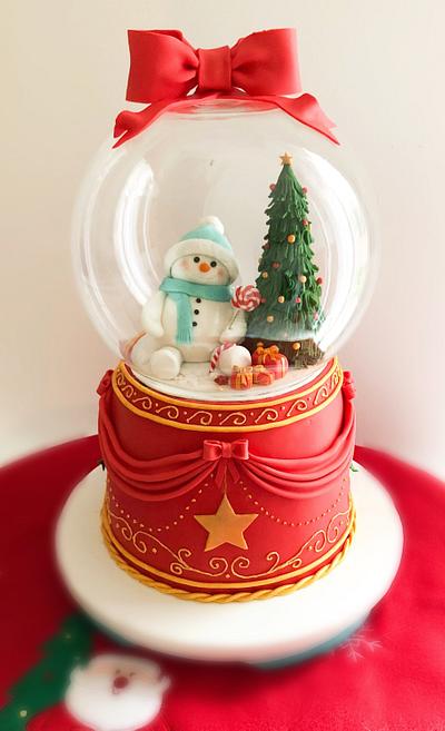 Boule à neige Noël - Cake by VanilleSucreChoco