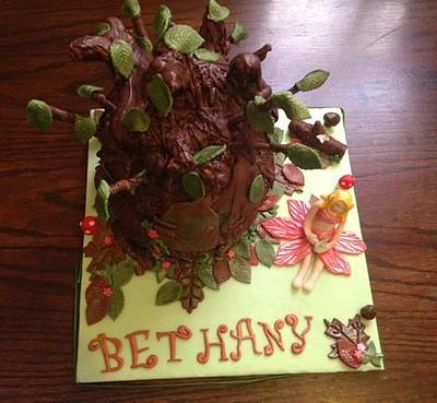 Fairy Woodland cake for my daughter - Cake by chelleBelle