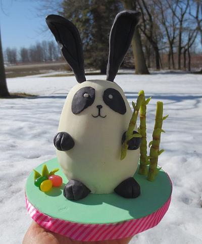 Panda Bunny Mini Cake - Cake by JulieFreund